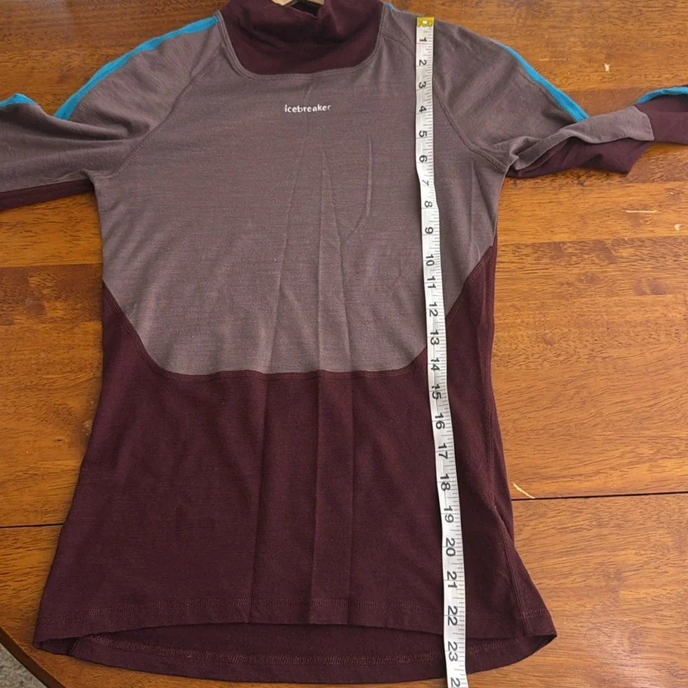 Icebreaker Women's 200 Sonebula Long Sleeve High Neck Thermal Top in XS - Picture 5 of 7